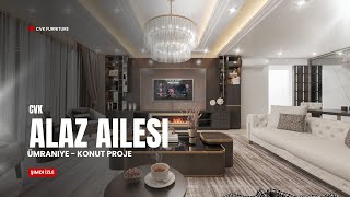 CVK Mobilya olarak İstanbul Ümraniye Alaz ailesine gerçekleştirmiş olduğumuz kon