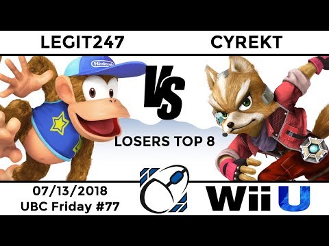 UBC Friday #77: LR4 - Legit247 (Diddy Kong, ROB) vs Cyrekt (Fox, Mr. Game & Watch)