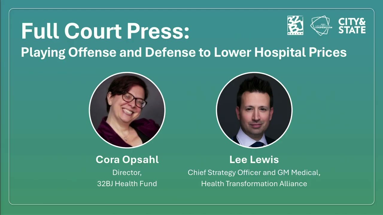 Remarks – Full Court Press – Playing Offense and Defense to Lower Hospital Prices