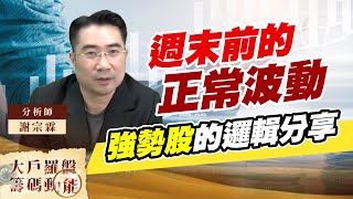 週末前的正常波動 強勢股的邏輯分享 (圖)
