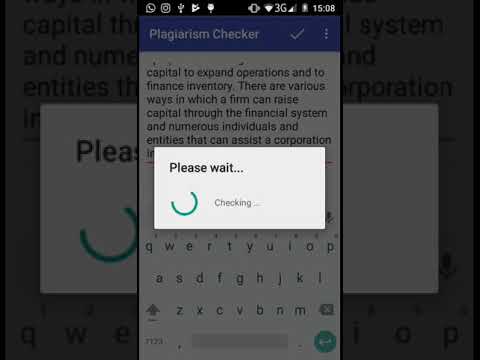 Plagiarism checker Video