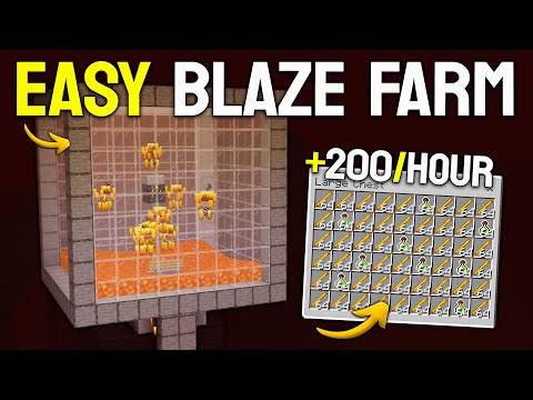 Easiest Blaze Farm in Minecraft Bedrock 1.21 (MCPE - Xbox - PS)