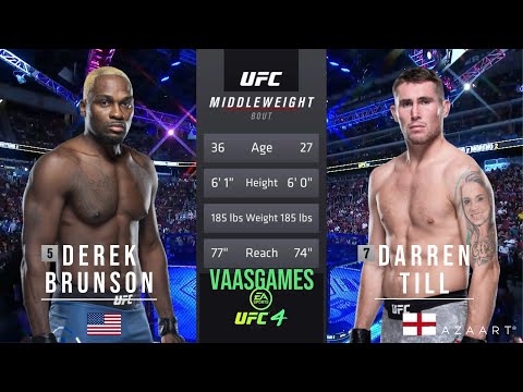 Derek Brunson vs Darren Till full fight