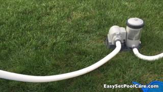 How to Vacuum EASY WAY Intex EasySet Pool For A Crystal Clear Pool