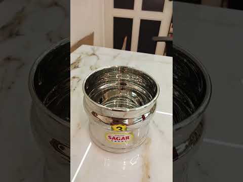 100ml Stainless Steel  Fancy Canister