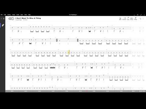 I Don't Want To Miss A Thing (Aerosmith ) ,Tablatura e base Senza Basso - Backing bass track