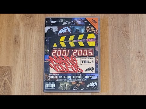 AGGRO BERLIN - AGGRO VIDEOS Teil 1 DVD 2001-2005 UNBOXING / Präsentation Sido Fler GHot BTight TonyD