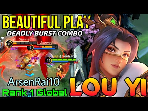 Beautiful Play Lou Yi with Deadly Burst Combo! - Top 1 Global Lou Yi by ArsenRai10 - Mobile Legends