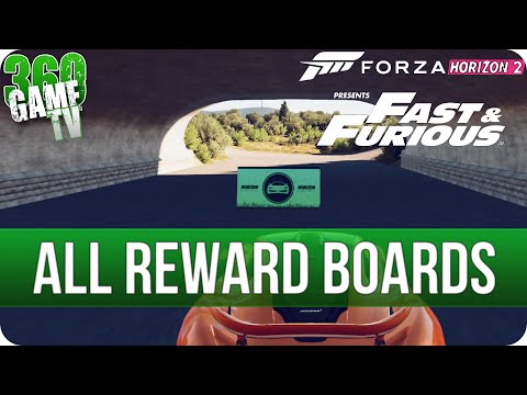 Forza Horizon 2 Presents Fast & Furious - All Reward Board Locations (Xbox One Bonus Boards)