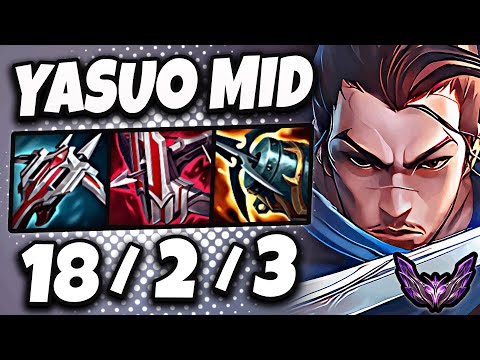 Yasuo vs Sylas MID [ Quadrakill ] Lol Korea Master Patch 25.14