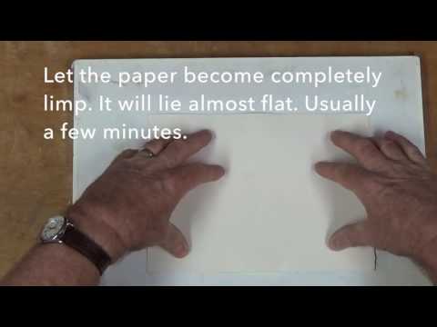 Roland Lee Watercolor Tips - Stretching Paper after Painting