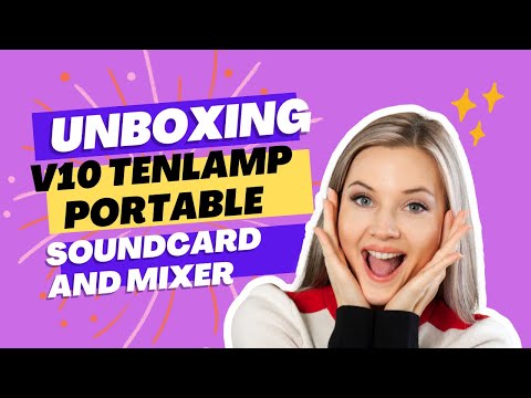 Unboxing V10 Soundcard and  Mic Condenser Set @zeeceechannel @reenyzeesontv