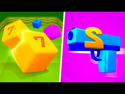 Play 222 Tiktok Video Game 2048 Merge Gun Run, Merge Cube 3D MAX LEVELS Gameplay Relax