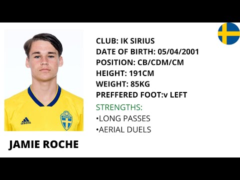 Jamie Roche ● IK Sirius ● CB/CDM/CM ● Highlights