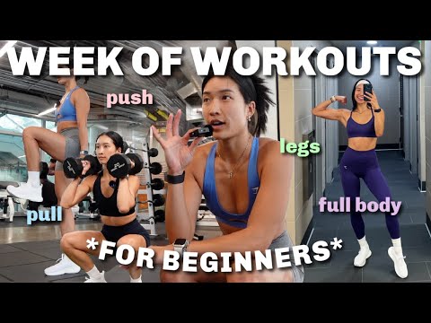WEEK OF WORKOUTS | 4-Day BEGINNER Split to Be CONSISTENT in the Gym!
