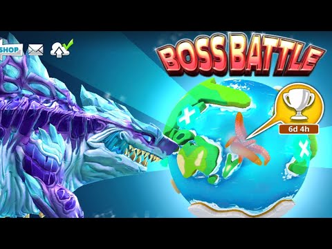 Shin Sharkjira vs Colossal Squid 🦑!! - Hungry Shark World