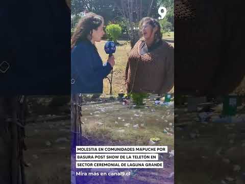 Molestia en comunidades mapuche por basura post show de la Teletón en San Pedro de la Paz