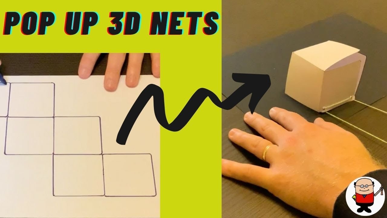 2D net to 3D Shape 'Pop Up' activity for Key Stage 2. You have to make one of these!