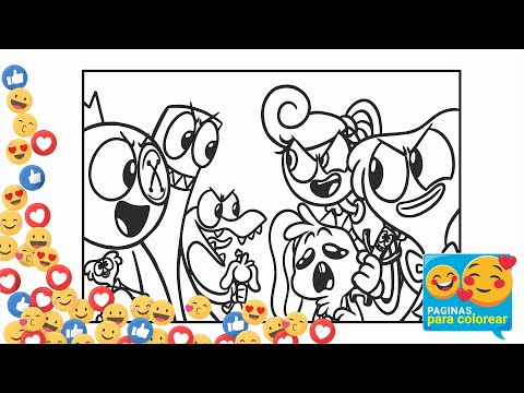 Colorear Poppy Playtime vs Rainbow friends/Roblox Rainbow friends/Elektronomia - Energy[NCS]