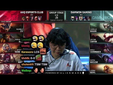 AHQ vs DWG | 2019 Worlds Groups Day 2 | Twitch VOD with Chat