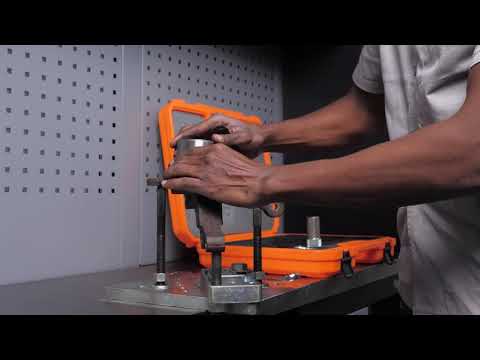 Kit de Ferramentas para Extrair e Instalar Rolamentos de Roda Dianteiros e Apoiar Mangas de Eixo com 29 Peças RAVEN-103100 - Video