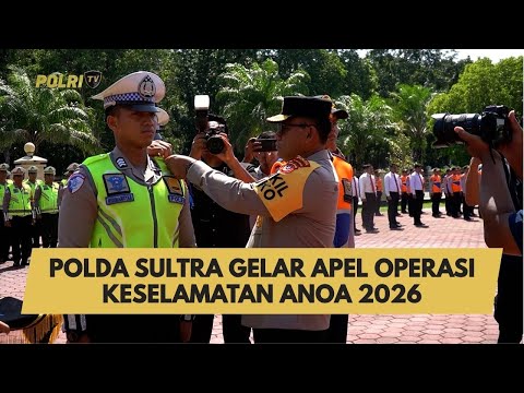POLDA SULTRA GELAR APEL OPERASI KESELAMATAN ANOA 2026