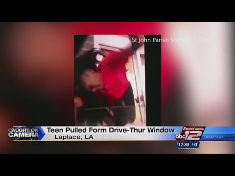 Caught on Camera: Teen pulled through McDonald's drive-thru window