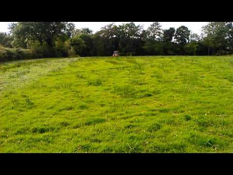 Renault 90-34 TX & Mandam Chain Harrow - 31.7.2016