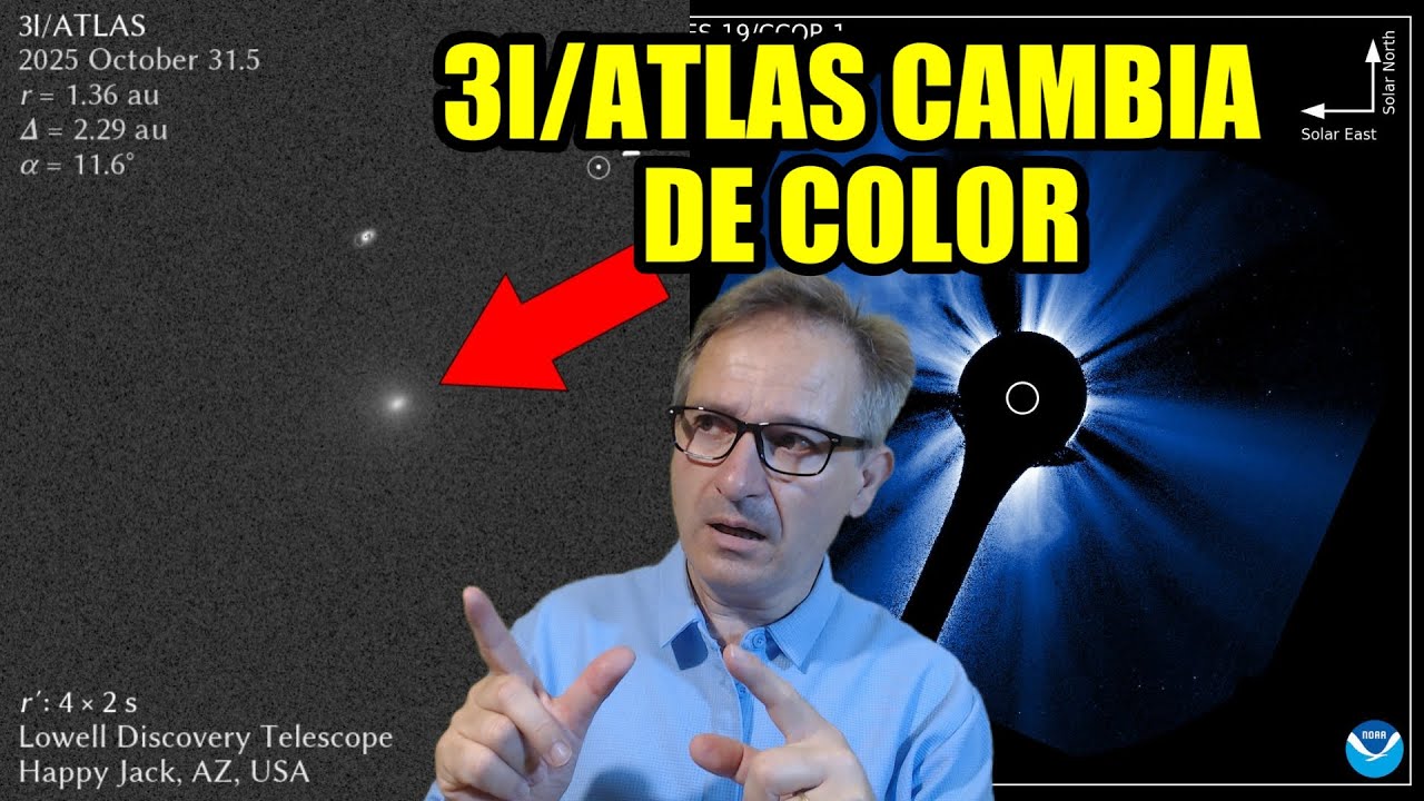 LLAMARADA en el SOL 🚨 1ª FOTO de 3I/ATLAS después del PERIHELIO y Cambio de Color