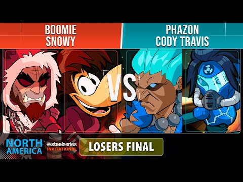 Boomie & Snowy VS Phazon & Cody Travis - Losers Final  -NA- Brawlhalla SteelSeries Invitational 2022