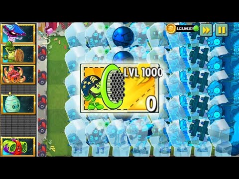 Pvz 2 Challenge - All Plants Power Up vs Team Frozen Zombie