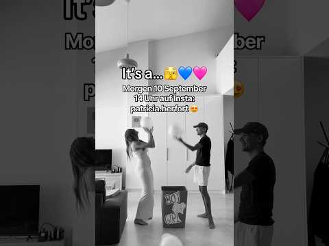Morgen 14 Uhr auf Insta: patricia.herfort 😍😍 ich freue mich sooo!! ❤️❤️ #shorts #genderreveal