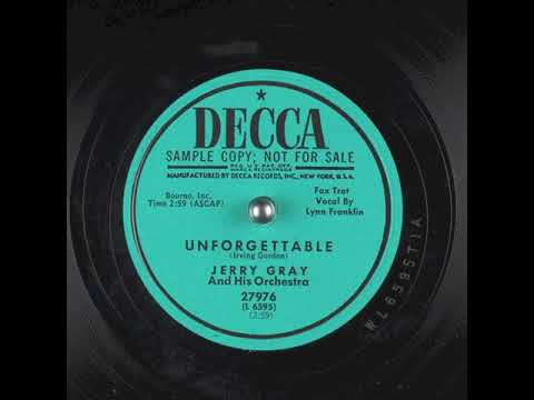 Unforgettable (1952) - Lynn Franklin