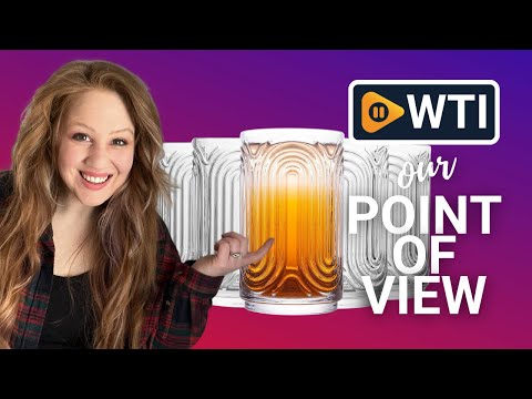 INSETLAN Set of 6 Vintage Glassware - 14 oz Ripple Drinking Glasses - WTI product video review