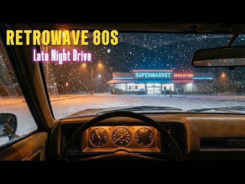 Synthwave Night Drive • Late Night Supermarket Stop • 80s Retro Music