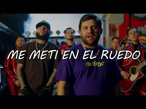 Luis R Conriquez, Farruko - Me Metí En El Ruedo Remix  (Video Letra/Lyrics)