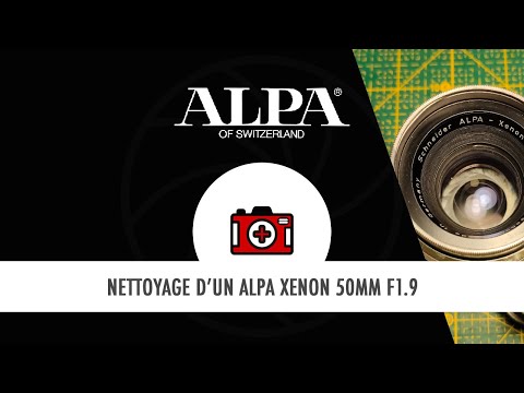 Schneider ALPA Xenon 50mm 1.9 - Dégommage du diaphragme et nettoyage