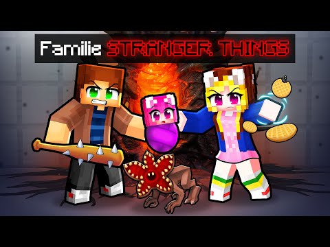 Traiesc in Noua Mea FAMILIE *STRANGER THINGS* pe Minecraft...