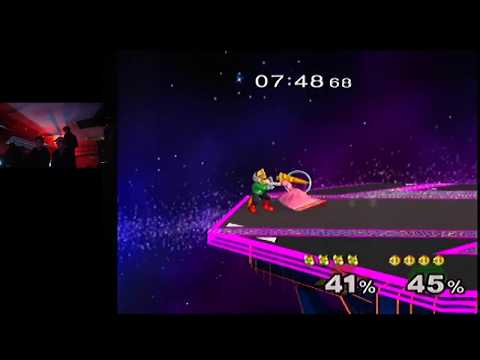 Goose (Fox) vs Slom (Peach) - 4Qs Melee #129