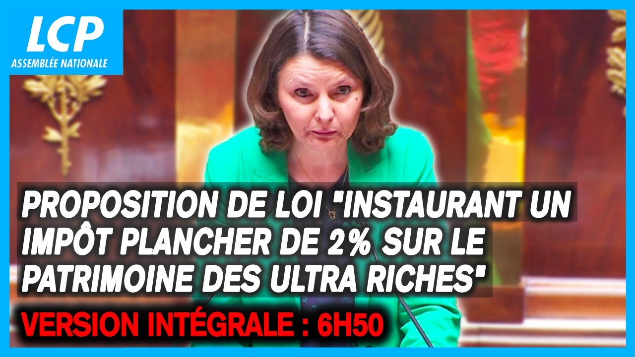 Proposition de loi "instaurant un impôt plancher de 2% sur le patrimoine des ultra riches"