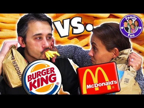 MC DONALDS VS BURGER KING ULTIMATIVE FAST FOOD TEST | Fake vs Original | FAMILY FUN