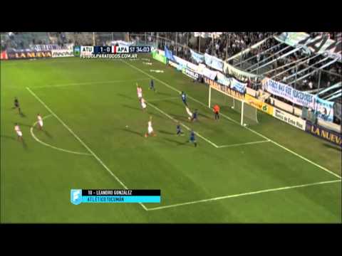 Gol de González. Atlético Tucumán 1 - Atlético Paraná 0. Fecha 26. B Nacional 2015. FPT