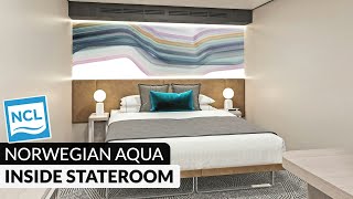 Norwegian Aqua | Inside Stateroom Tour & Review | 4K