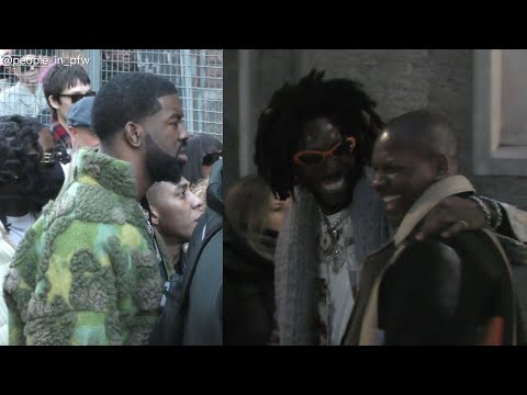 Tion Wayne, Saint Jhn & Giggs - KidSuper Menswear Fall/Winter fashion show in Paris - 20.01.2024