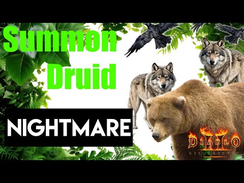 [Nightmare] Summon Druid Playthrough | Diablo 2 Resurrected
