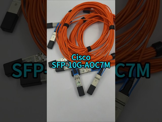 Vídeo relacionado con XikeStor Cable AOC SFP+ 10G 3m - Óptico Activo Direct-Attach (10GBASE-AOC) - Compatible Cisco SFP-10G-AOC3M, Ubiquiti, Netgear, Mikrotik, TP-Link - Plug & Play Switches/Servidores