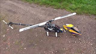 Can a 700 size rc-helicopter hover and fly with 305mm - 600mm main blades ?