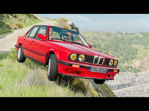 Marathon Cliff Drops #15  - BeamNG DRIVE | SmashChan