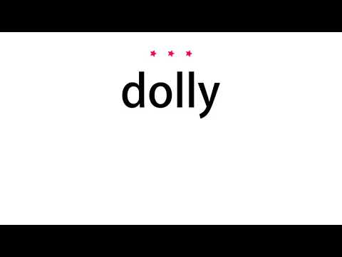 How to pronounce dolly - Vocab Today