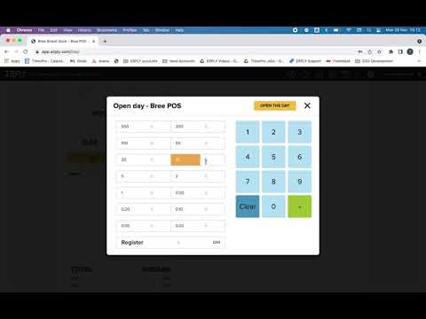 Signing in and Opening the Day on ERPLY POS (Berlin)
